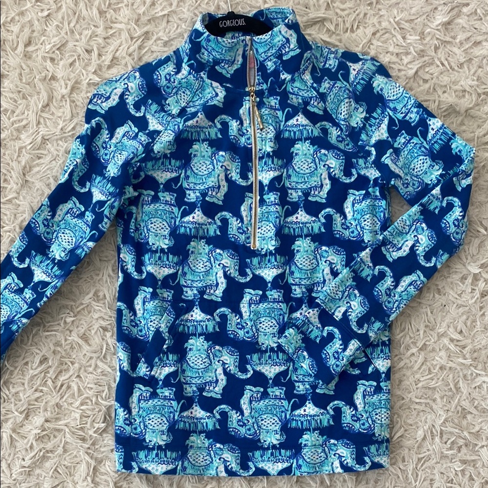 Lilly Pulitzer Get Trunky Quarter-Zip Popover